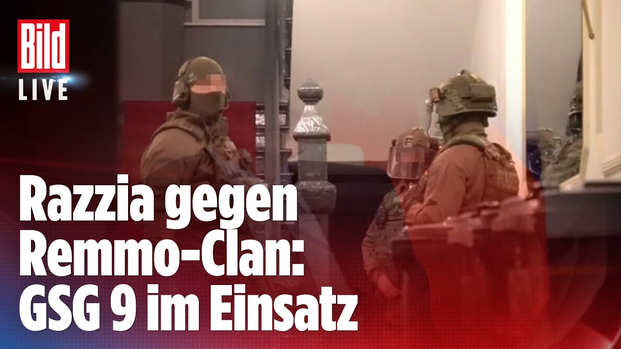 🔴 Razzia gegen Remmo-Clan: GSG 9 st&uuml;rmt 25 Objekte in Berlin und Brandenburg