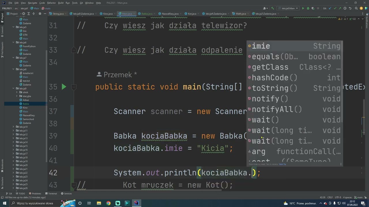 Java - Klasy - Kompletny Kurs Programowania - [Lekcja 25]