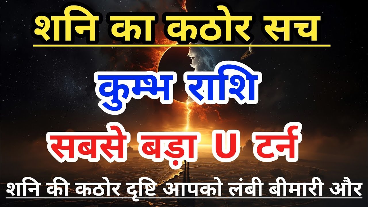 कुंभ राशि | शनि का कठोर सच… अब जिंदगी का सबसे बड़ा U टर्न | Kumbh Rashi |