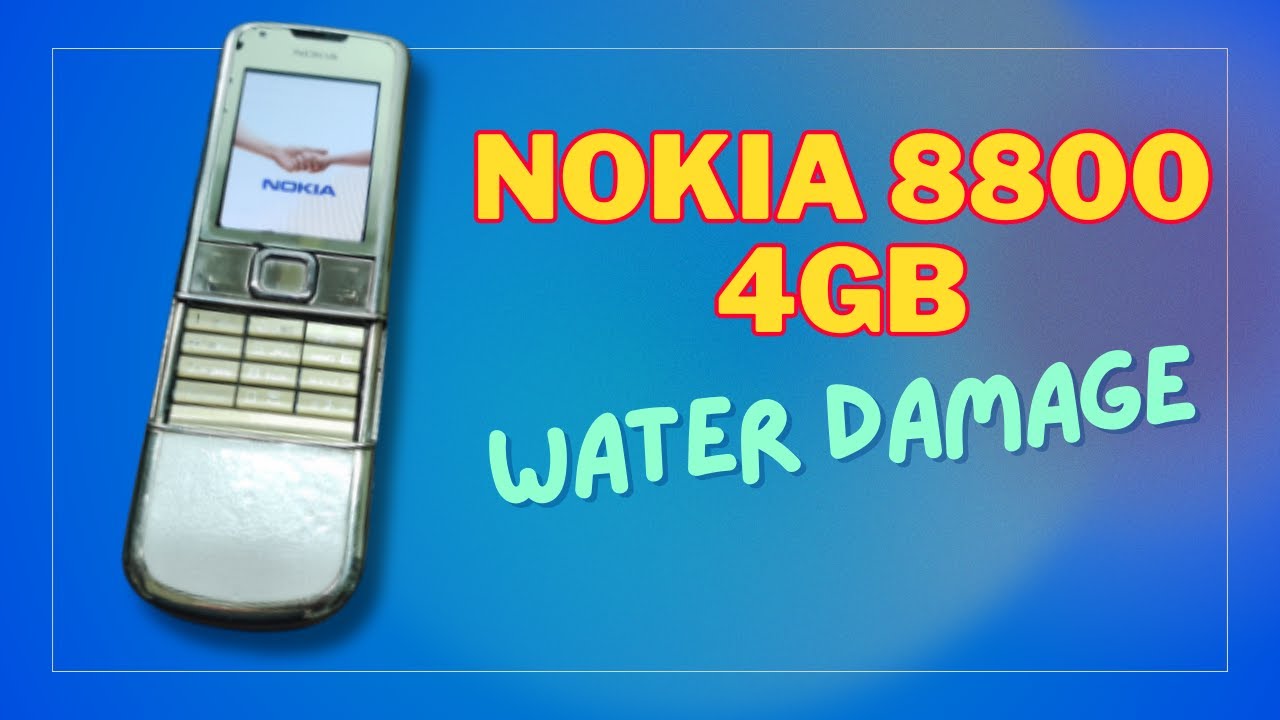Water Damage Causes Speaker Malfunction in NOKIA 8800 4GB
