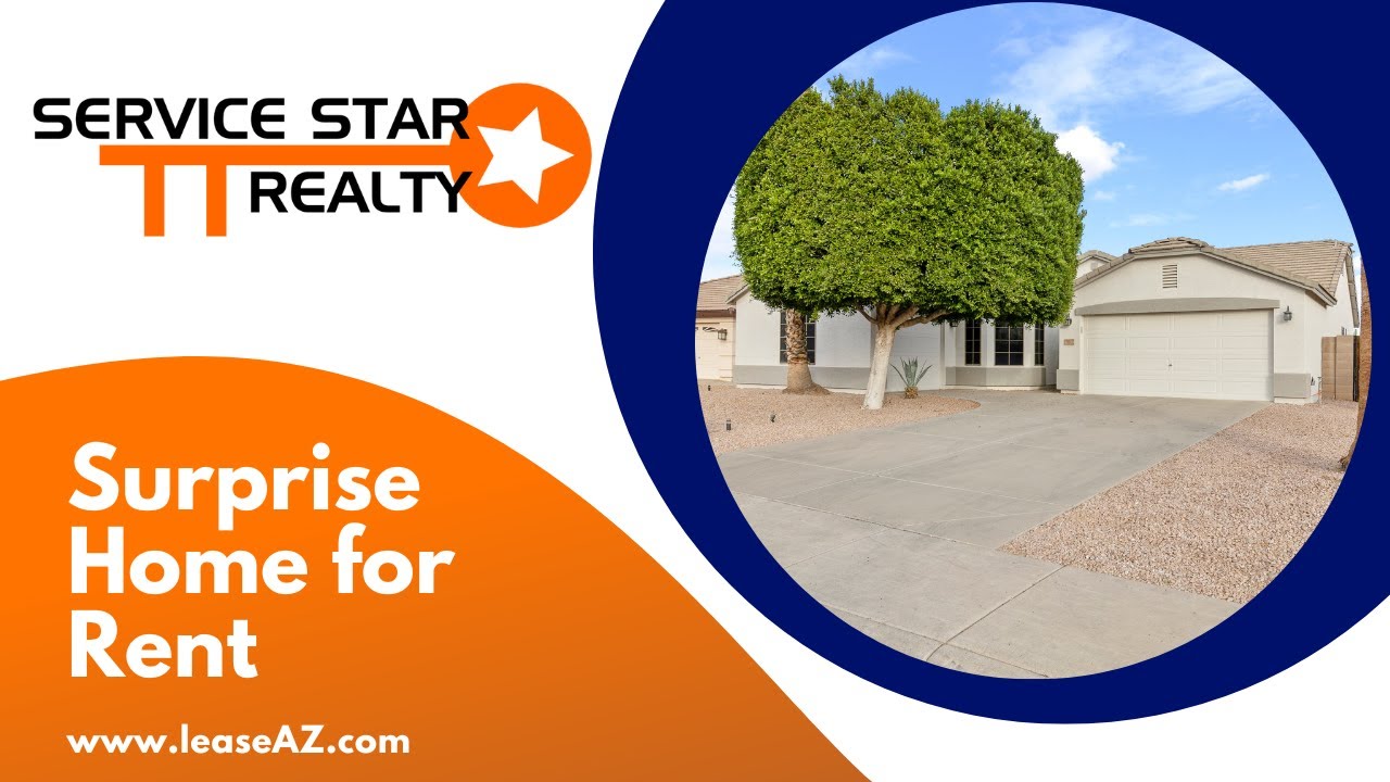 Surprise Homes for Rent 4BR/2.5BA by Surprise Property Management | Service Star Realty