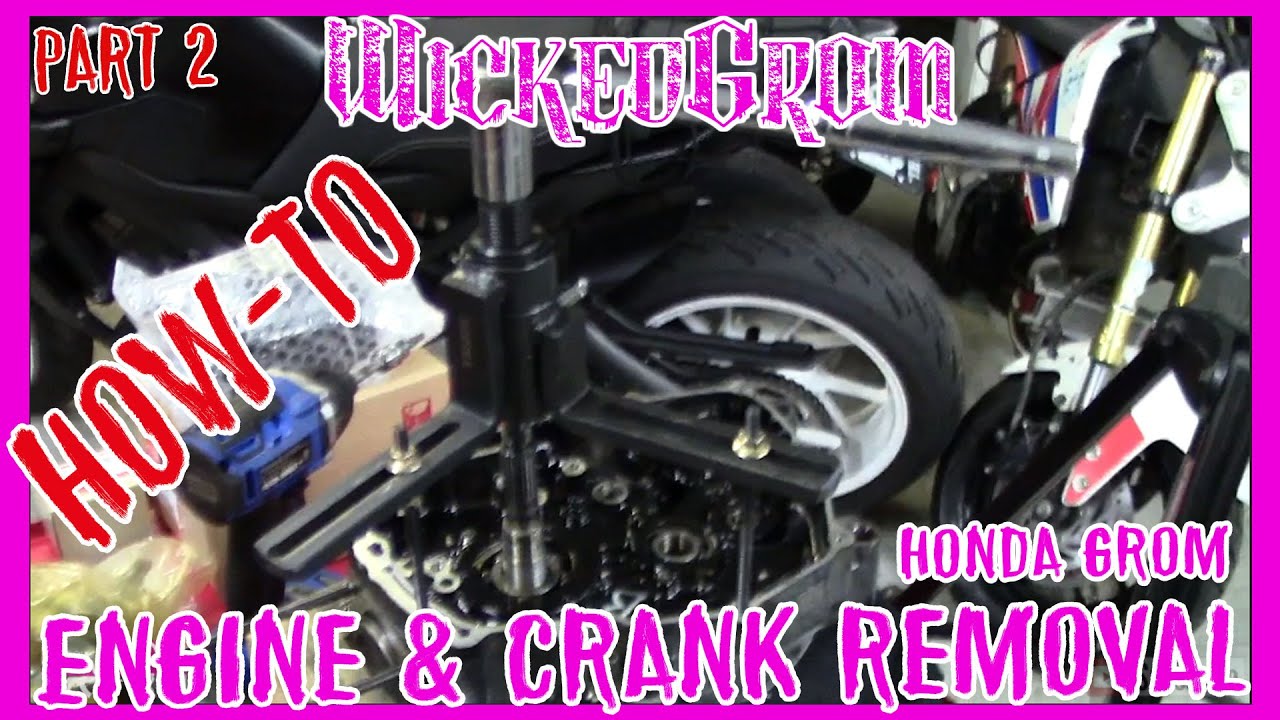 Honda Grom Engine & Crank Removal | Part 2 Grom Motor Rebuild