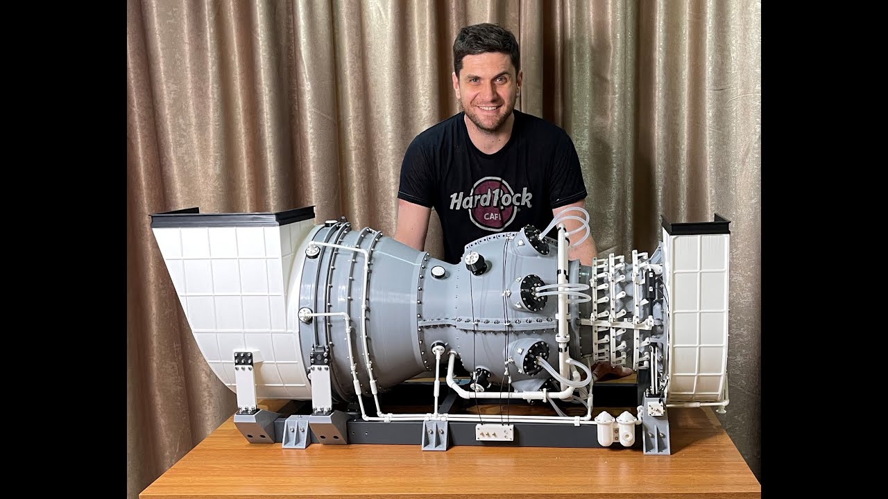 Final Assembly of Hobby Gas Turbine 3D printing project