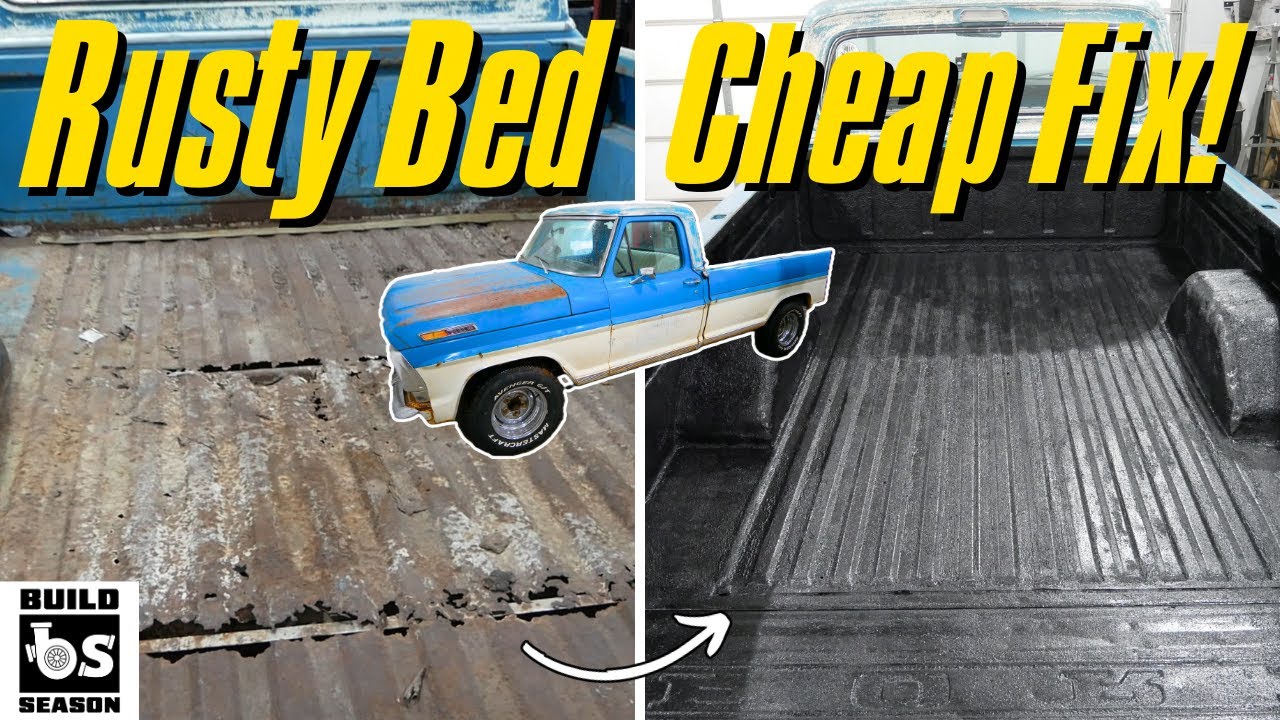 DESTROYED and RUSTED F100 Gets BRAND NEW Bed Floor For CHEAP! DIY Rust Repair!