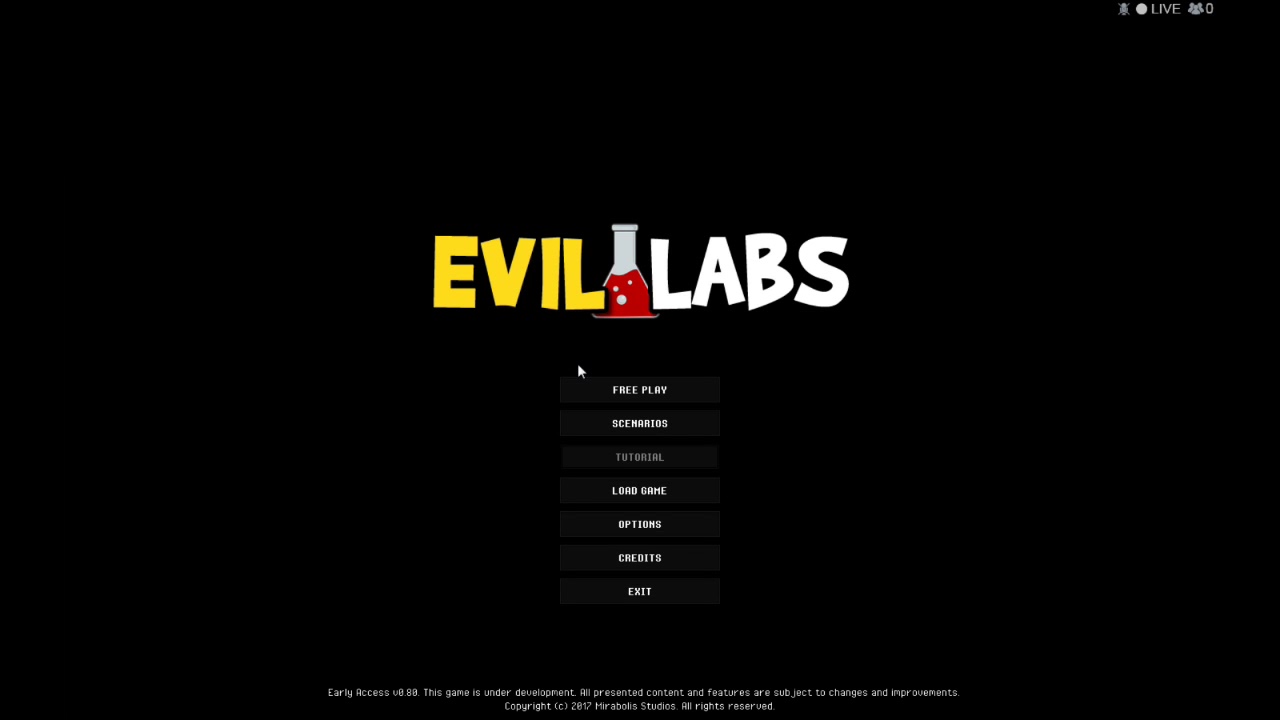 Let's Play Evil Labs 03: 0.80 unstable update (and trying new recording software)