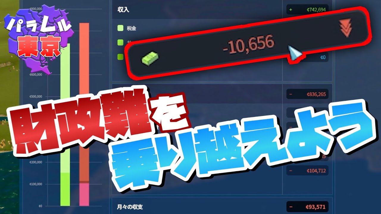 資金が底をついた大赤字財政をなんとか黒字化しよう #5 【Cities: Skylines 2 : シティーズスカイライン2 PC 実況 攻略】#パラレル東京開発