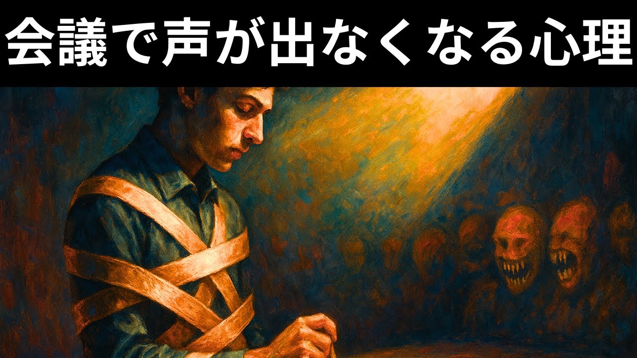 【発言の恐怖】会議で声が出なくなる心理
