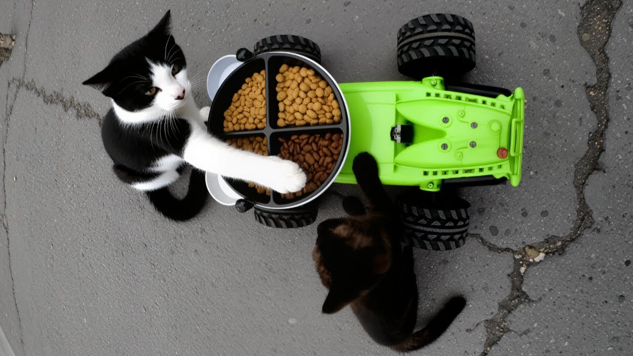 Feeding Cats with an RC Car [Compilation]