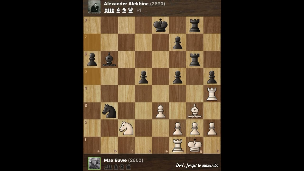 Max Euwe vs Alexander Alekhine • World Championship Match • Netherland 1937