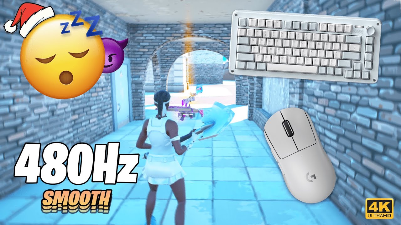 ZONEX 75 ASMR 😴 Tilted Zone Wars Gameplay 🏆 Satisfying Keyboard Fortnite 480 FPS 4K