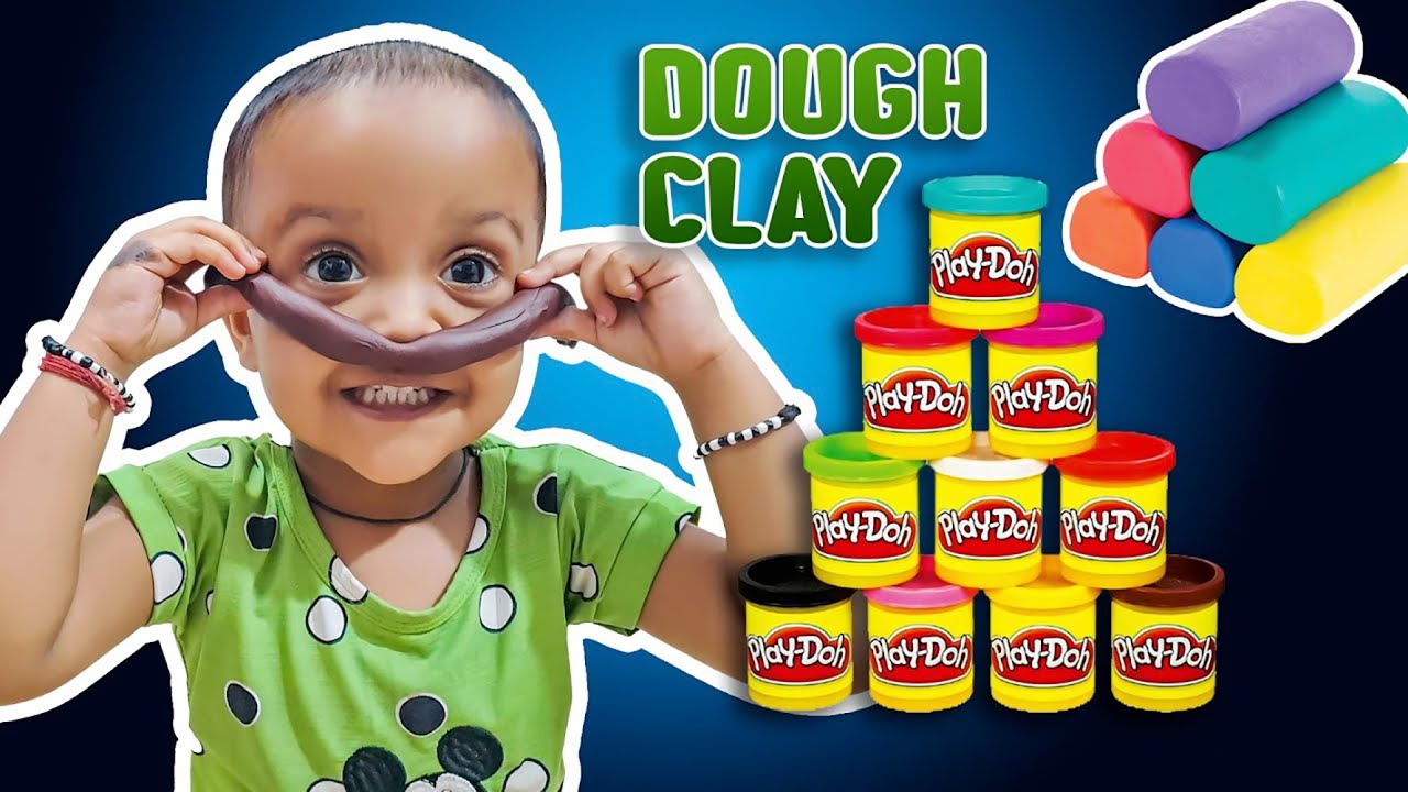 Diya PLAYING WITH DOUGH CLAY | CLAY SHAPE MAKING BY KIDS SHAPE CLAY TOYS  |