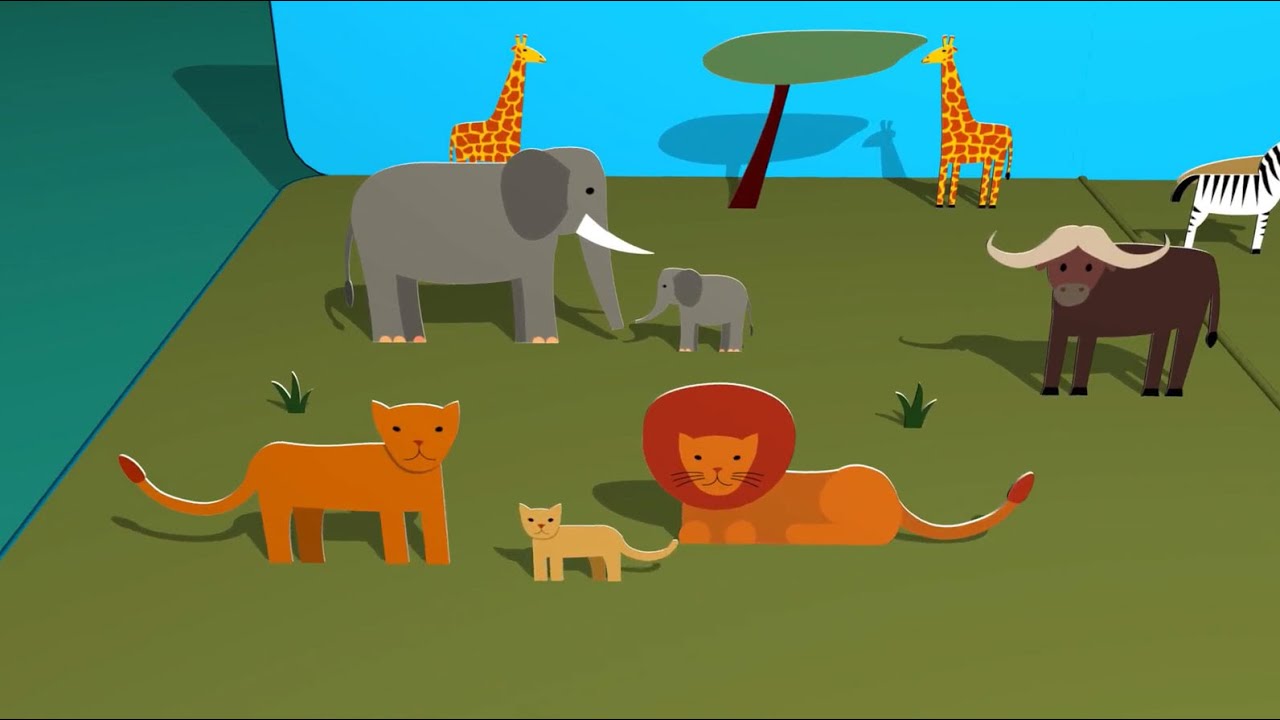 EL BUHO BOO - Animales de la Sabana Africana.