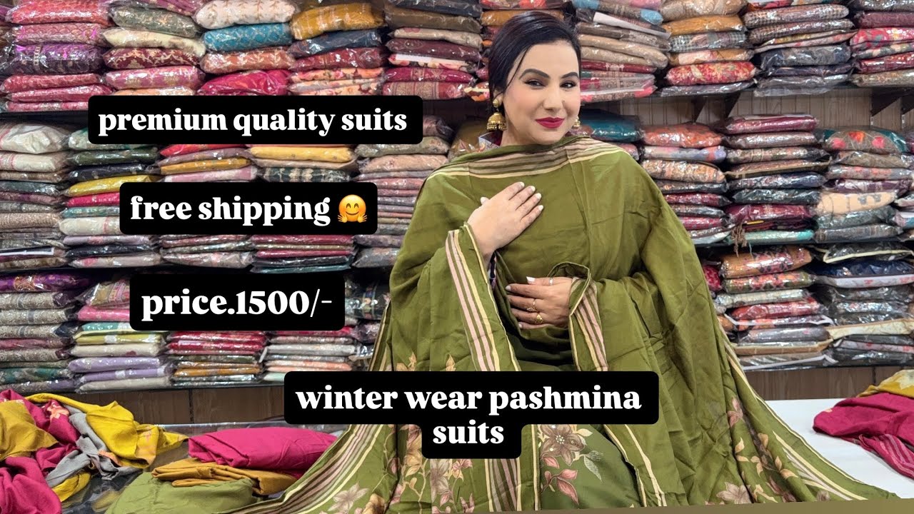  Premium Pashmina suits jo style + warmth dono de 💫|| 1500/- mein luxury look with FREE SHIPPING ❄️