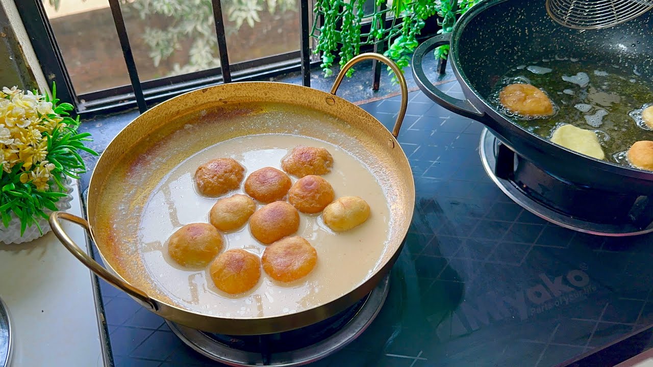Очень вкусная Расмалай Пита, приготовленная всего из 1 стакана муки || Рецепт расмалай питхи бангла