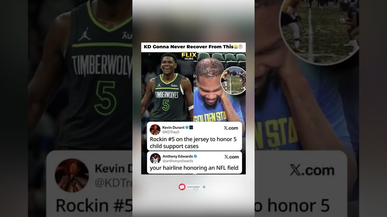 KD Will NEVER Recover From This &ndash; Anthony Edwards DESTROYS Him With 2 Tweets! 😳💀🏀#kd #shorts