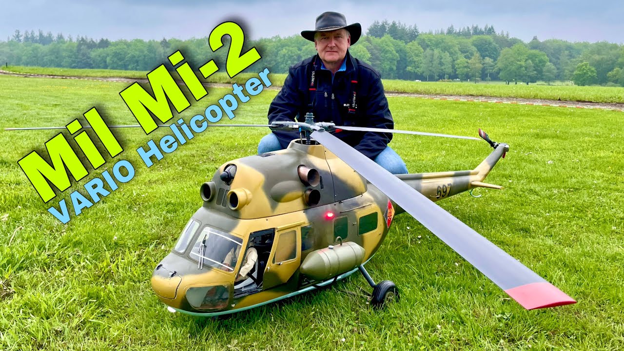 Beautiful VARIO MIL MI-2 Russian Turbine RC Helicopter Flight Demonstration