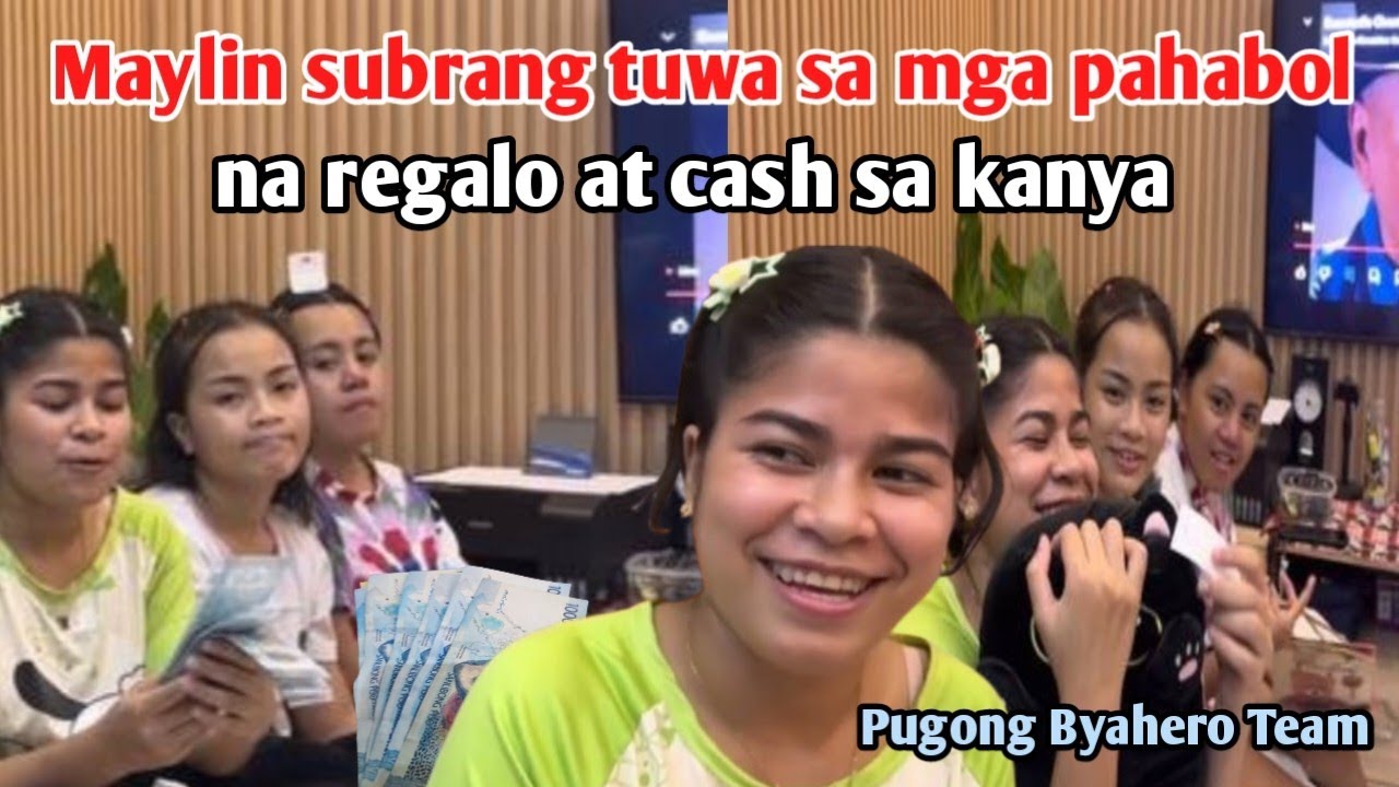 MAYLIN TUWANG TUWA SA MGA NAGBIBIYAN PA NG REGALO AT CASH KAHIT TAPOS NA ANG BIRTHDAY NIYA