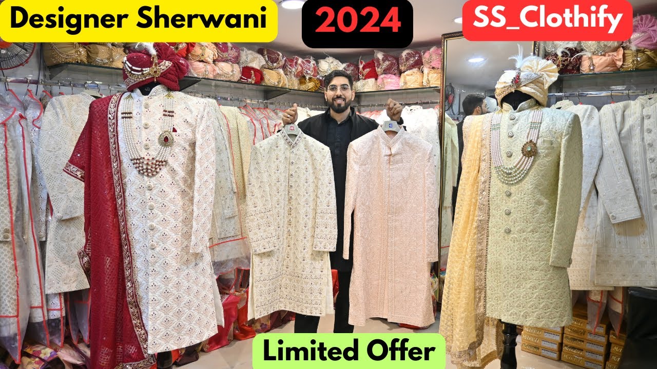 Designer Sherwani In Chandni Chowk | Reasonable Sherwani Design’s in Chandni Chowk | SS_Clothify