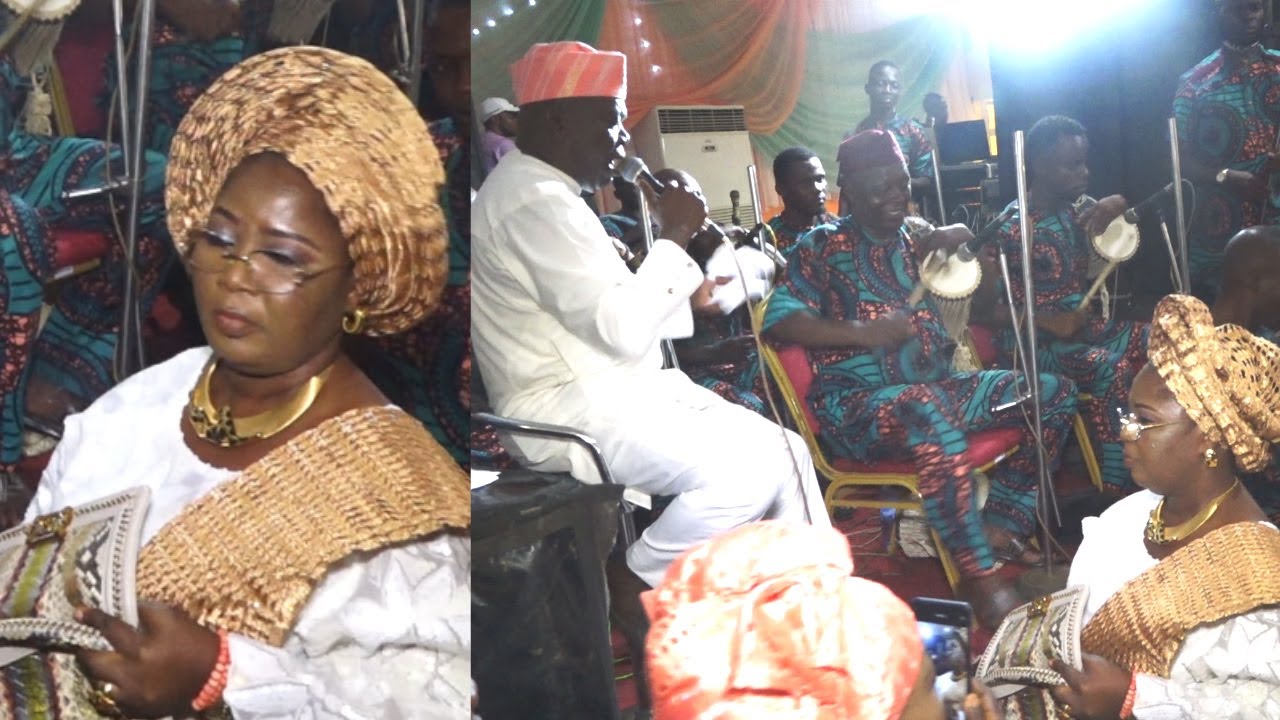 MONEY SPEAKING! IYALOJA FOLASHADE TINUBU SHOWERS MONEY ON HARUNA ISHOLA AS HE PERFORMS ON STAGE
