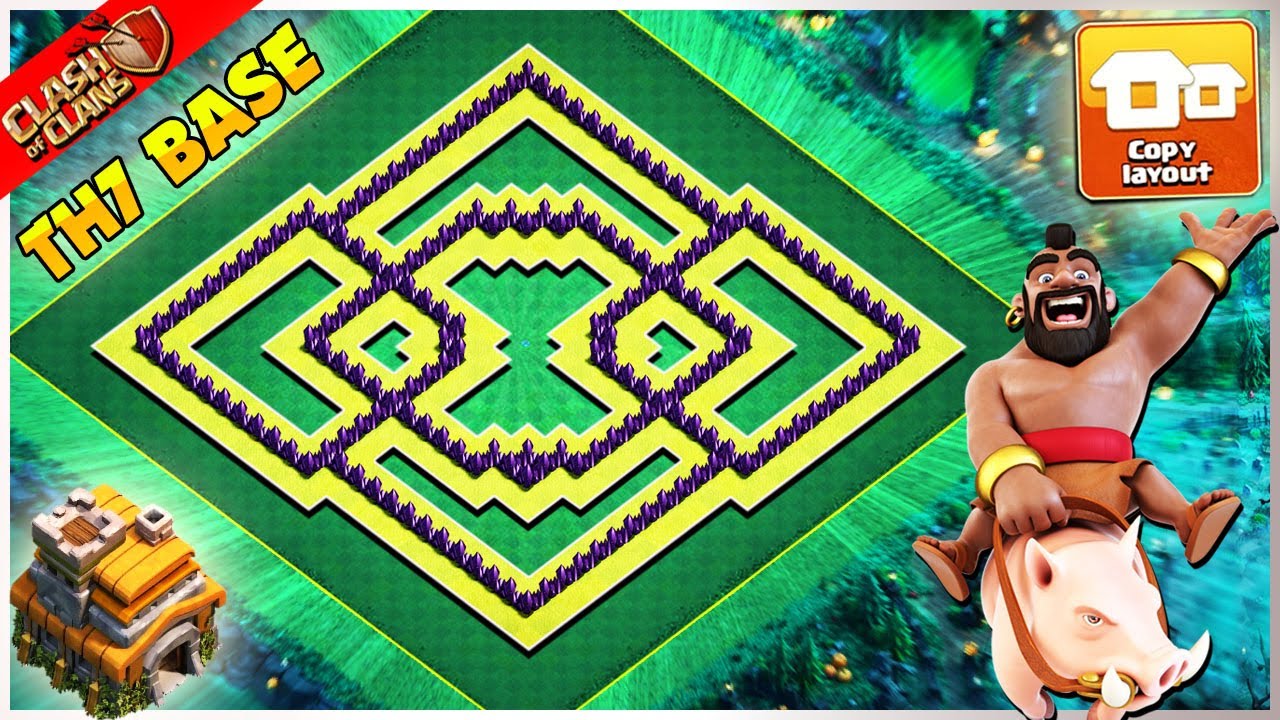 NEW BEST! Town Hall 7 (TH7) Trophy Base With CopyLink 2022 | Clash Of Clans #83