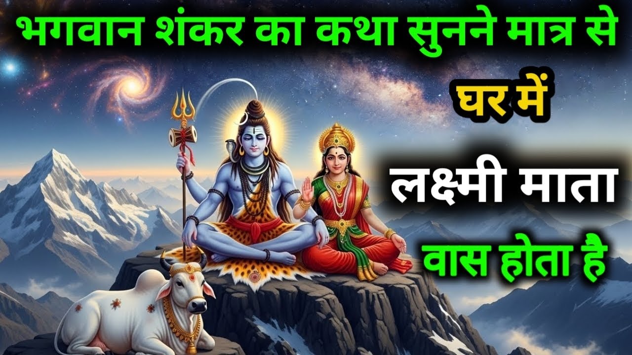 भगवान शंकर का कथा सुनने मात्र से घर में लक्ष्मी माता का वास होता है || Shiv Katha ||