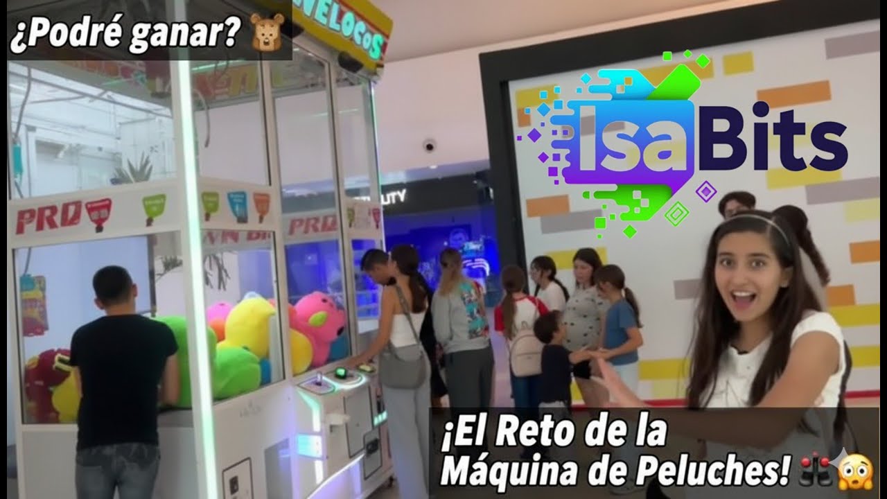 ¿Podré ganar? El reto de la máquina de peluches en la plaza 🧸🕹️🤯