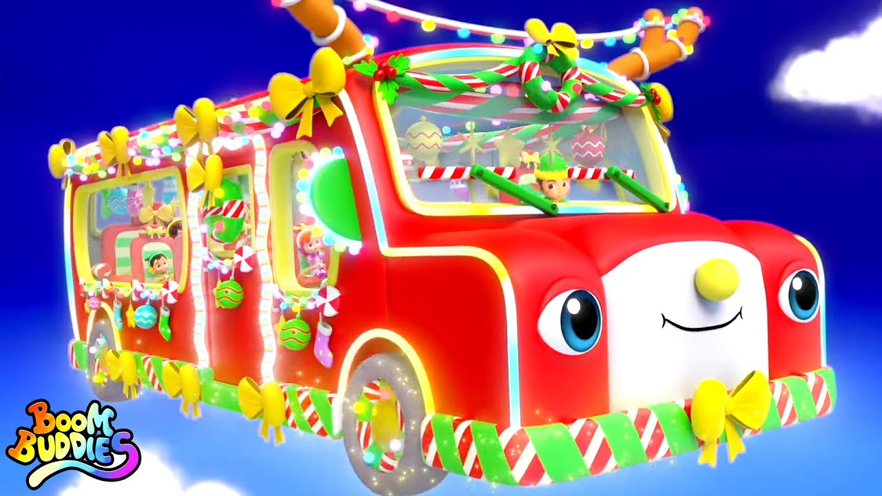 Christmas Wheels On The Bus and Fun Xmas Rhyme for Kids