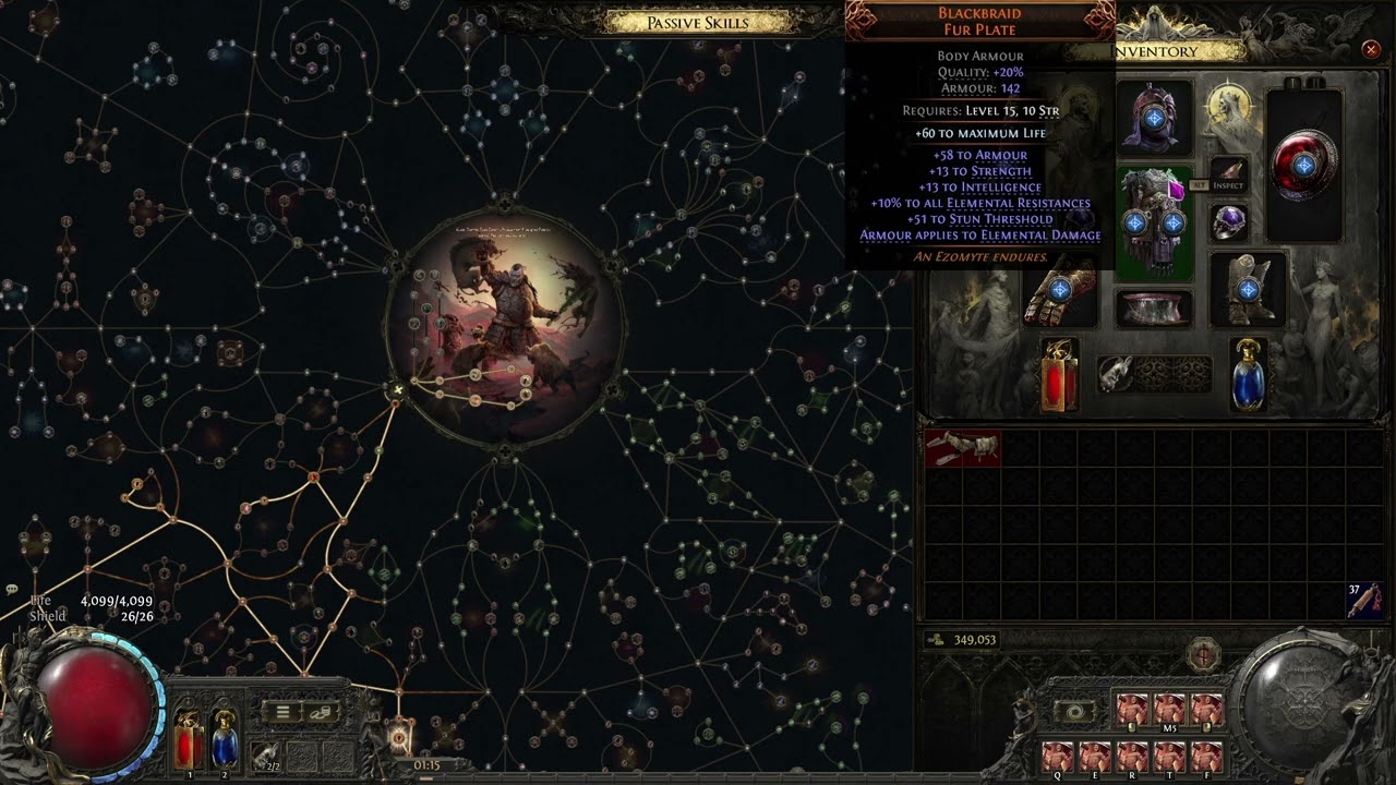 Budget T15 Mapper | Bloodbarrier Warbringer | Path of Exile 2