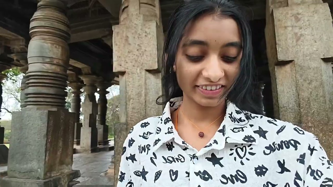 ಹಳೇಬೀಡು & ಪುಷ್ಪಗಿರಿ ಬೆಟ್ಟ🧳#megha_a_m_s🤍🍃
