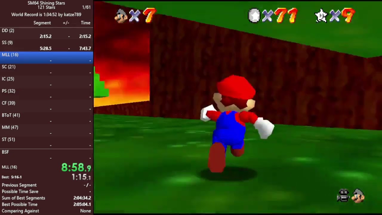 SM64 Shining Stars (v3.0) - 121 Star Speedrun in 1:49:22 (PB on 1/14/2025)