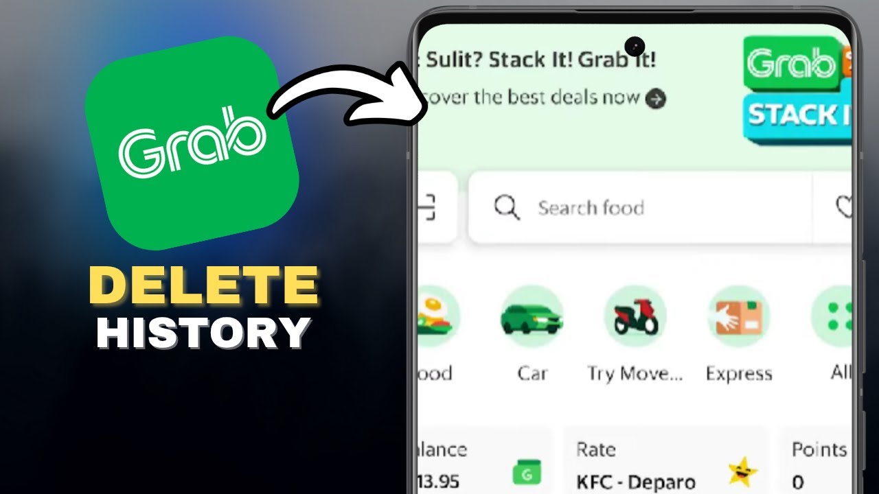 How to Delete Grab History in SECONDS!