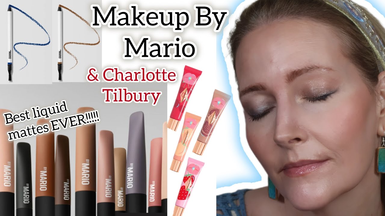 Makeup by Mario cream matte eyeshadows & New eyeliners  & Charlotte Tilbury Unreal Lips