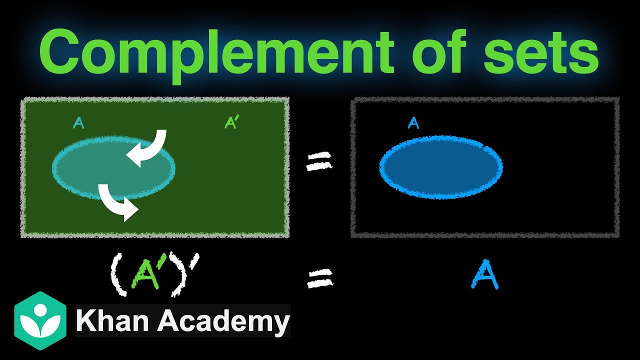 Demorgan's Law and other properties of Complement sets | Sets | Grade 11 | Math | Khan Academy