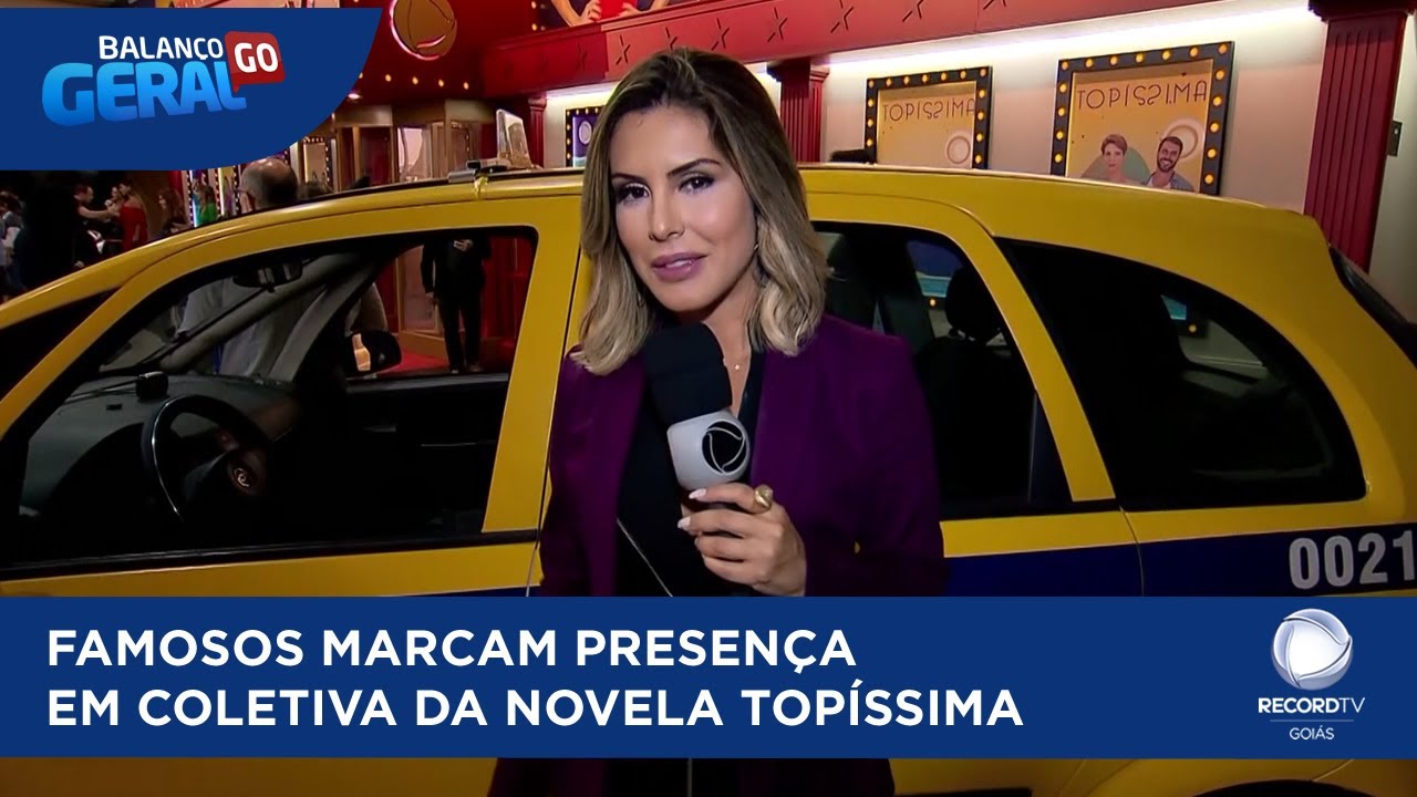 FAMOSOS MARCAM PRESENÇA EM COLETIVA DA NOVELA TOPÍSSIMA