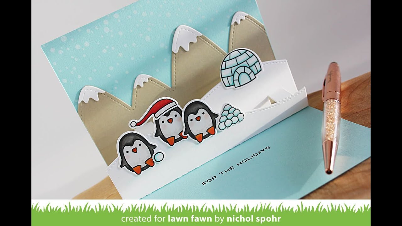 Lawn Fawn | Snow Cool Interactive Pop Up Card
