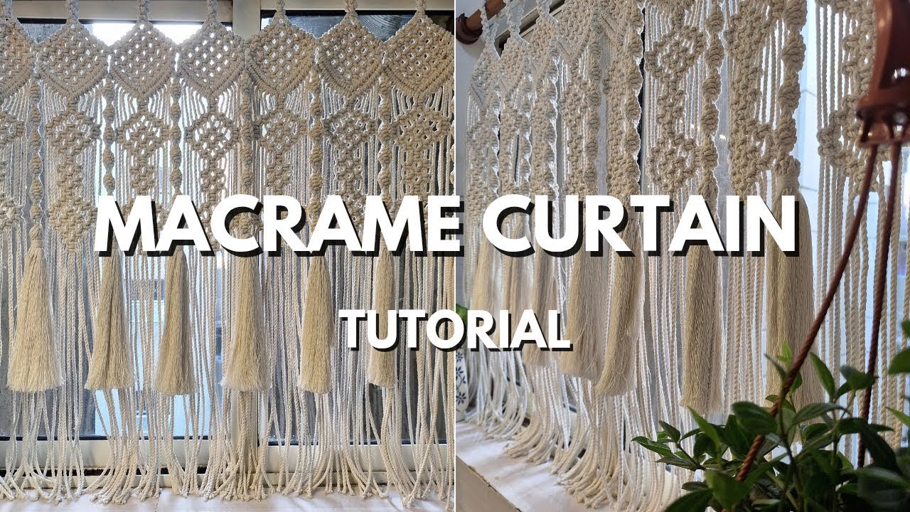 How to Make a Macrame Curtain | Easy Pattern for Beginners