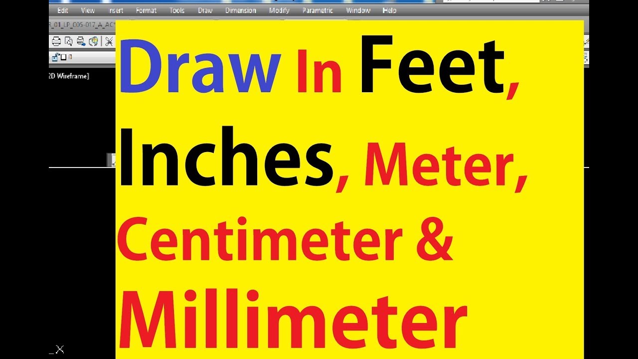 How to Draw a Line in Feet & Inches or Meter & mm By Using the Autocad Basic LINE Command - Tutorial