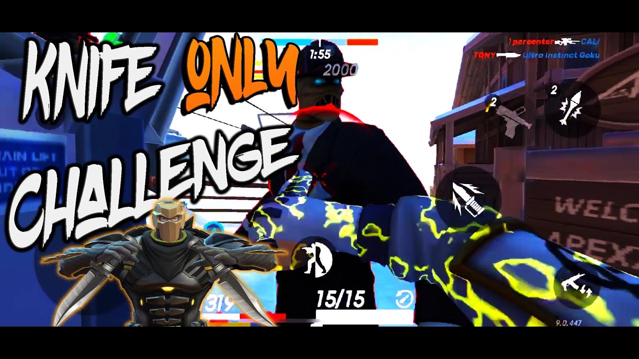 Knife Only Challenge | Guns of boom Pro Gameplay