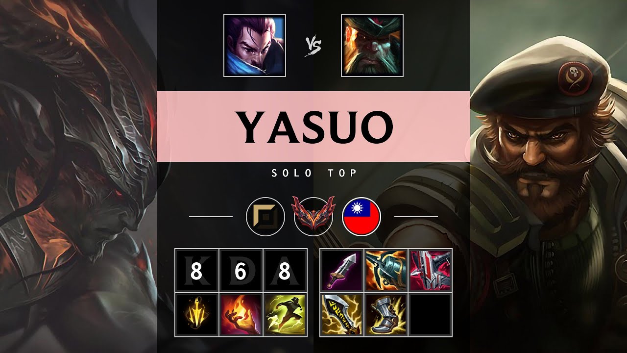 Yasuo Top vs Gangplank - TW Grandmaster Patch 25.07