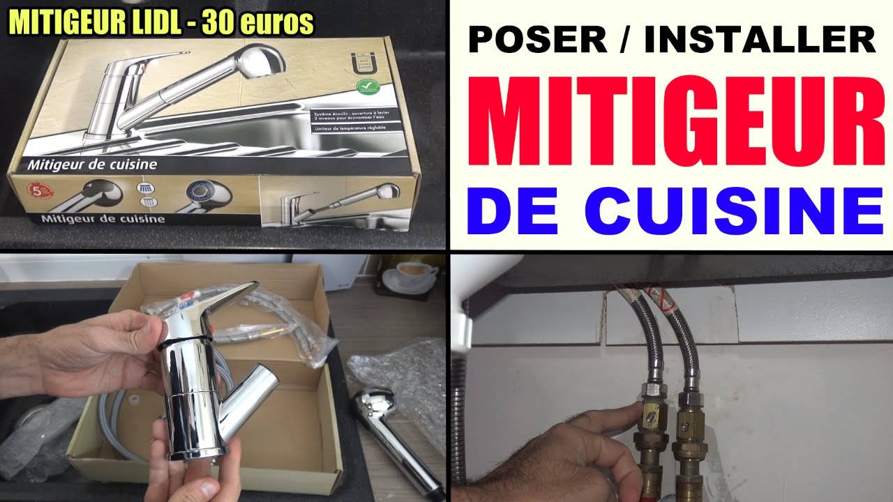 installer un robinet de cuisine mitigeur poser lidl miomare