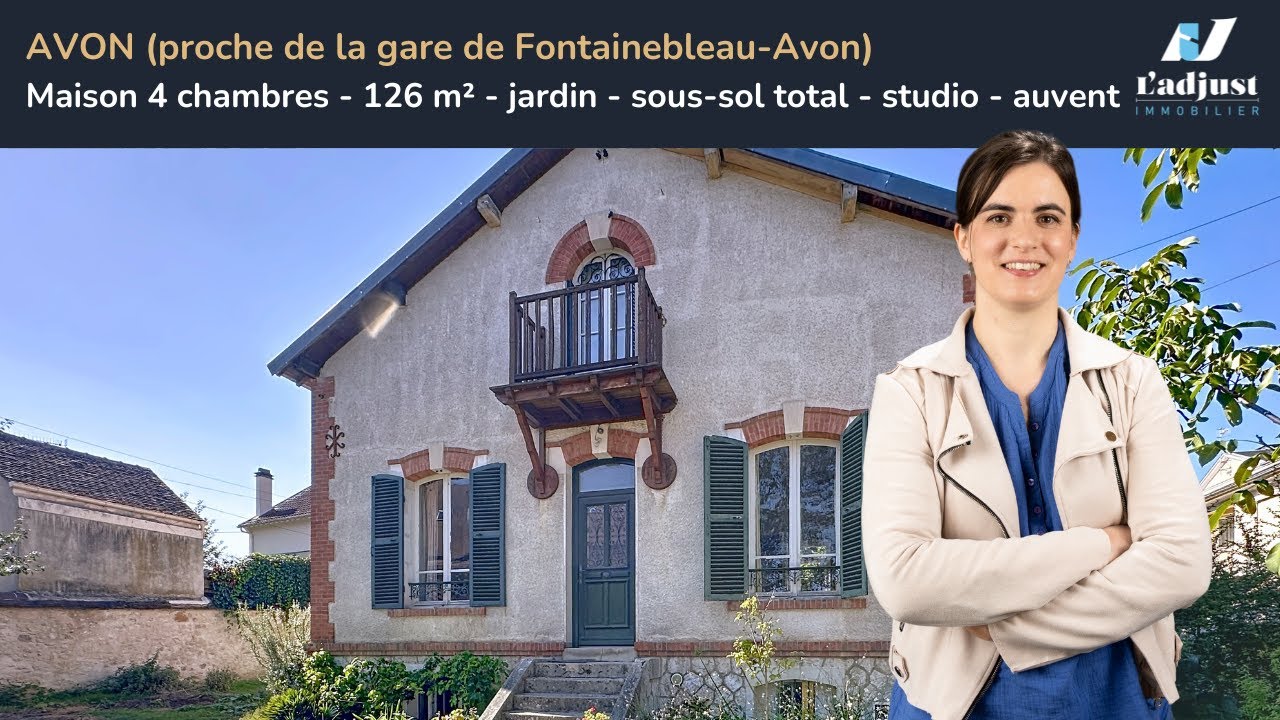 Maison Avon - 4 chambres - studio - jardin - auvent : 515 000 €