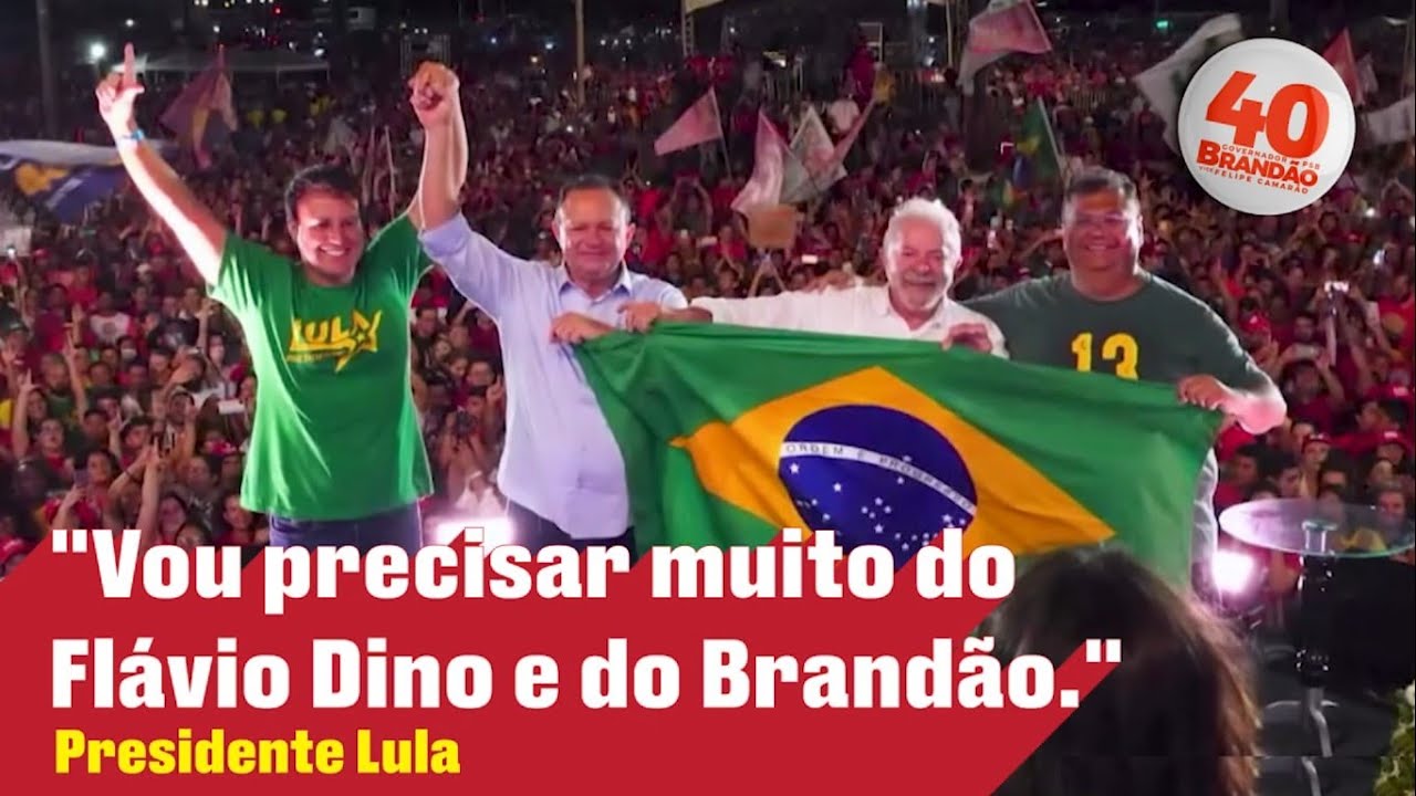 Lula 13 com Brand&atilde;o 40 e Fl&aacute;vio Dino 400
