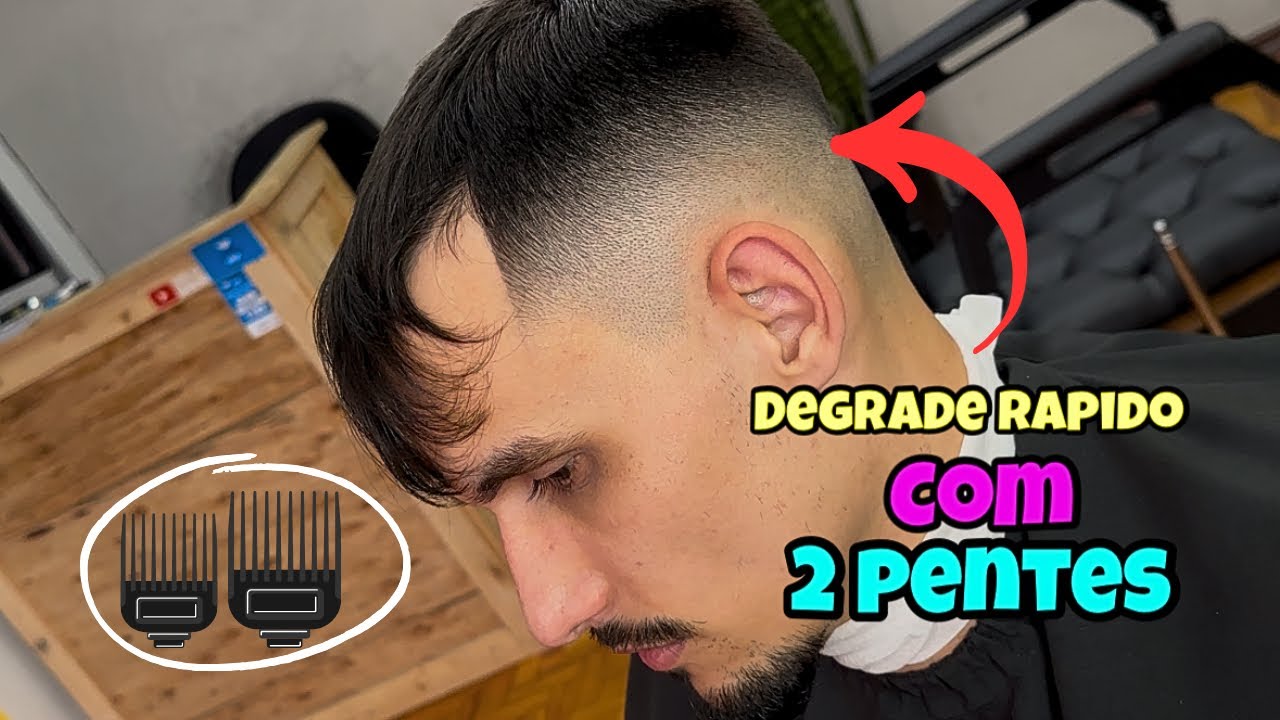 Como Fazer Degrade Rapido Com 2 Pentes