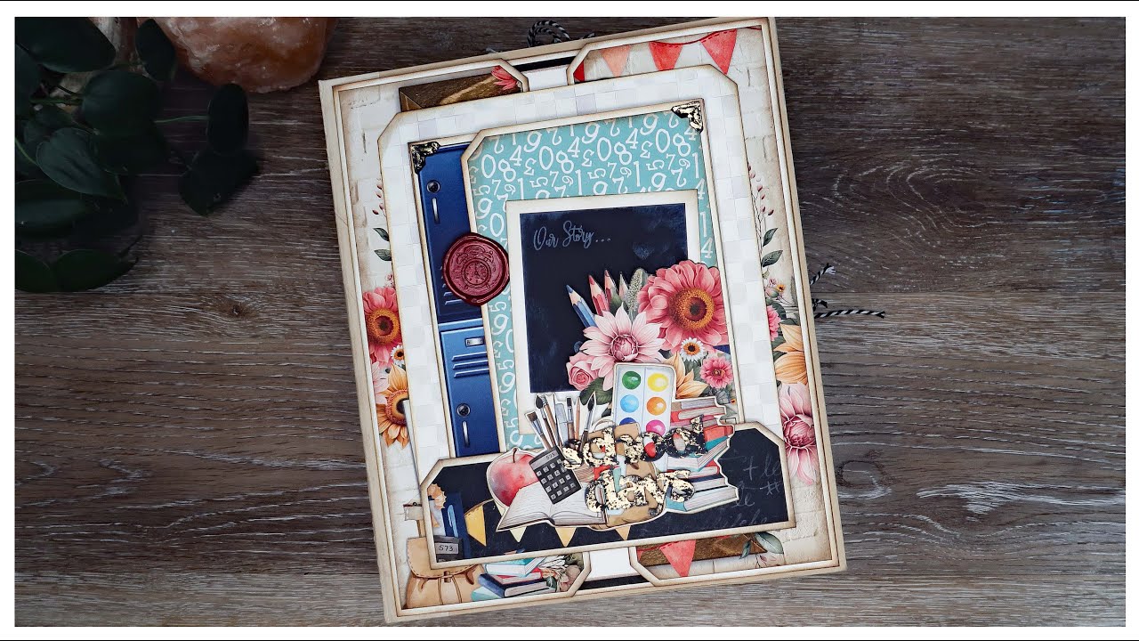Full Flip Through of the School Days Scrapbook Album 💜