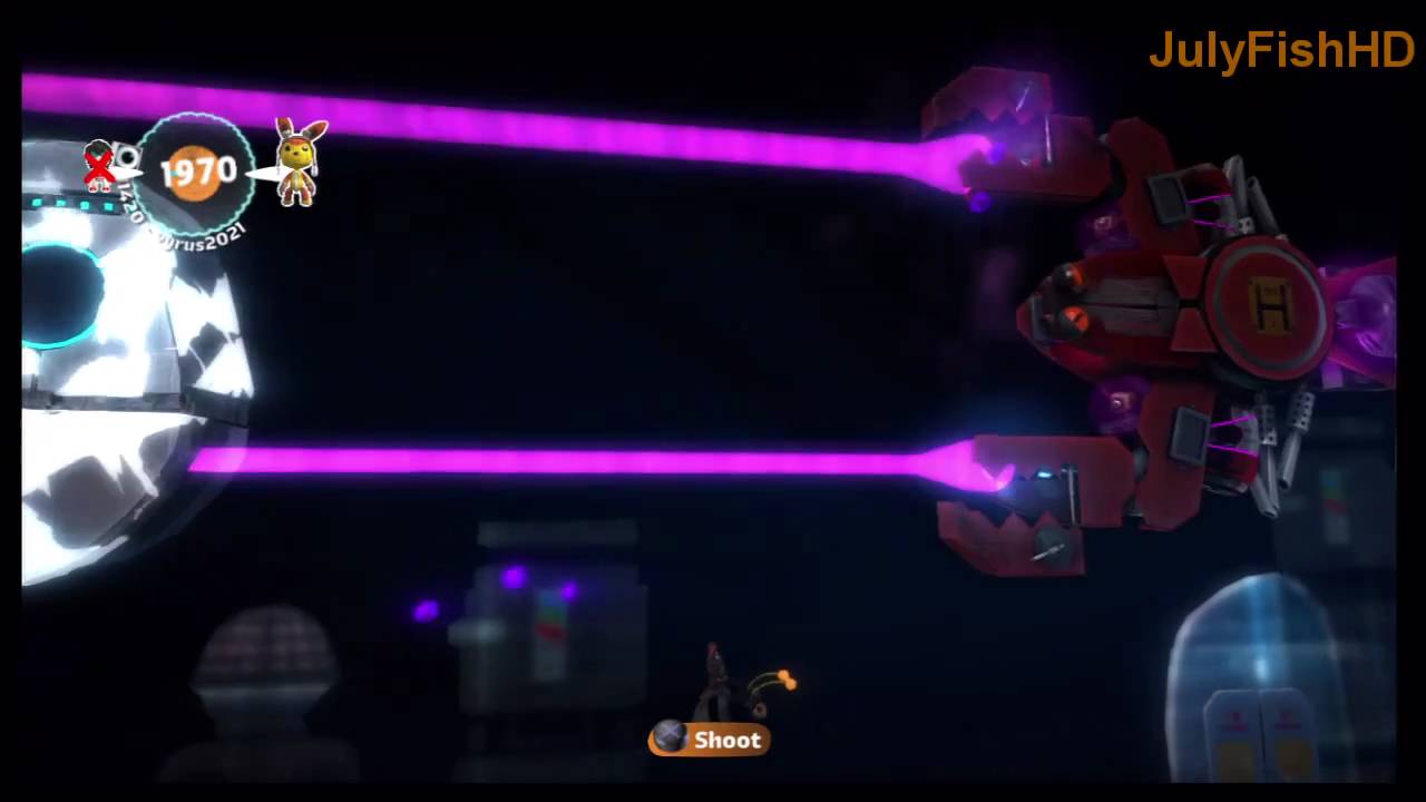Little Big Planet 2 Huge Peril for Huge Spaceship Boss Battle