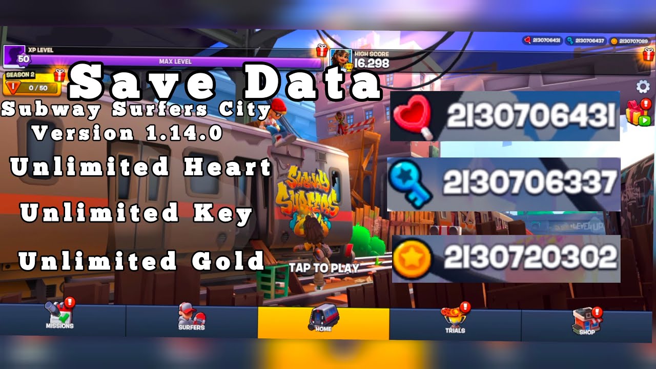 Save Data Subway Surfers City