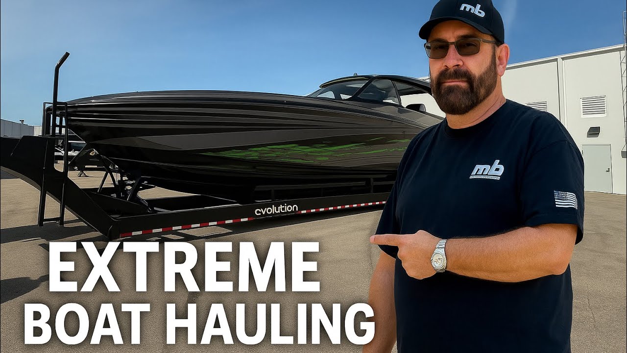  Insane Boat Haul: 52’ Mystic + Mercury V12s Behind My 2020 Freightliner!