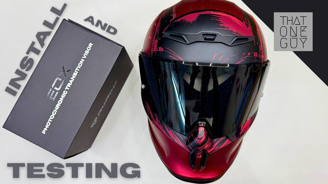 Ruroc EOX Photochromic Visor + Pinlock Insert | Install and Testing