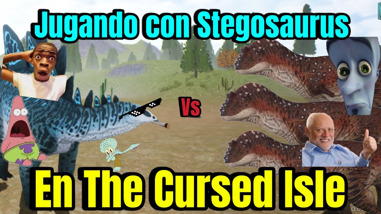 Sobreviviendo con Stegosaurus (el terror de los carnívoros) | The Cursed Isle D: