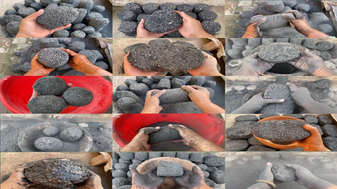 ASMR Edits Gritty &Grainy Pure Black 🖤Charcoal Texture Crumbling Compilation🥰||Smokey 🌪️ Crumbles ✨💥
